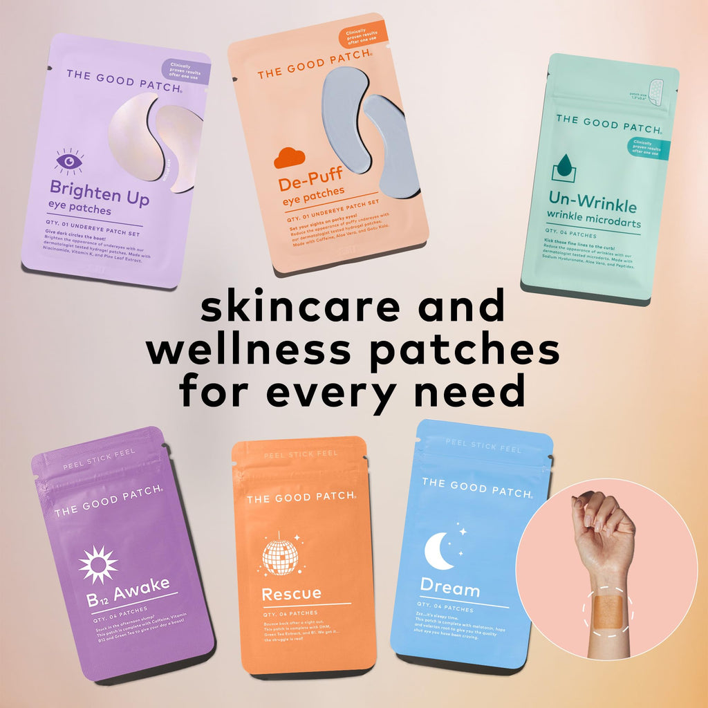 The Good Patch Brighten Up Hydrogel Under Eye Patches – Brighten Dark Circles & Puffy Eyes