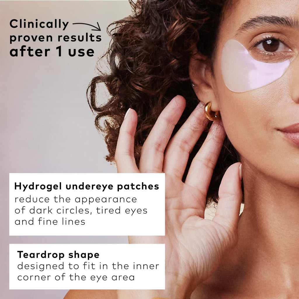 The Good Patch Brighten Up Hydrogel Under Eye Patches with Niacinamide, Vitamin K & Pine Leaf Extract (12 Patch Sets)