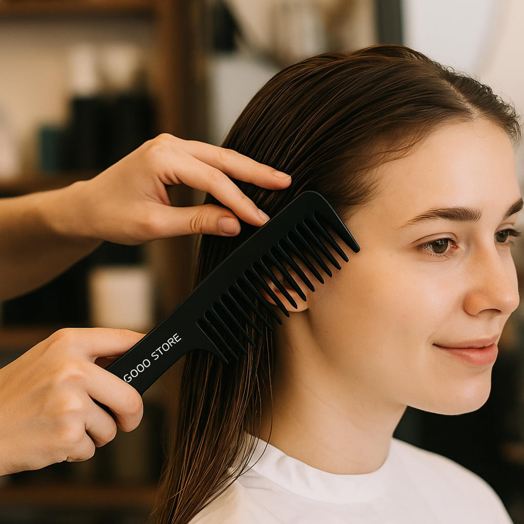 The Good Store Leaf Flower Phyto-Molecular Oil 4 oz - Wide Tooth Comb for Detangling Wet or Dry Hair