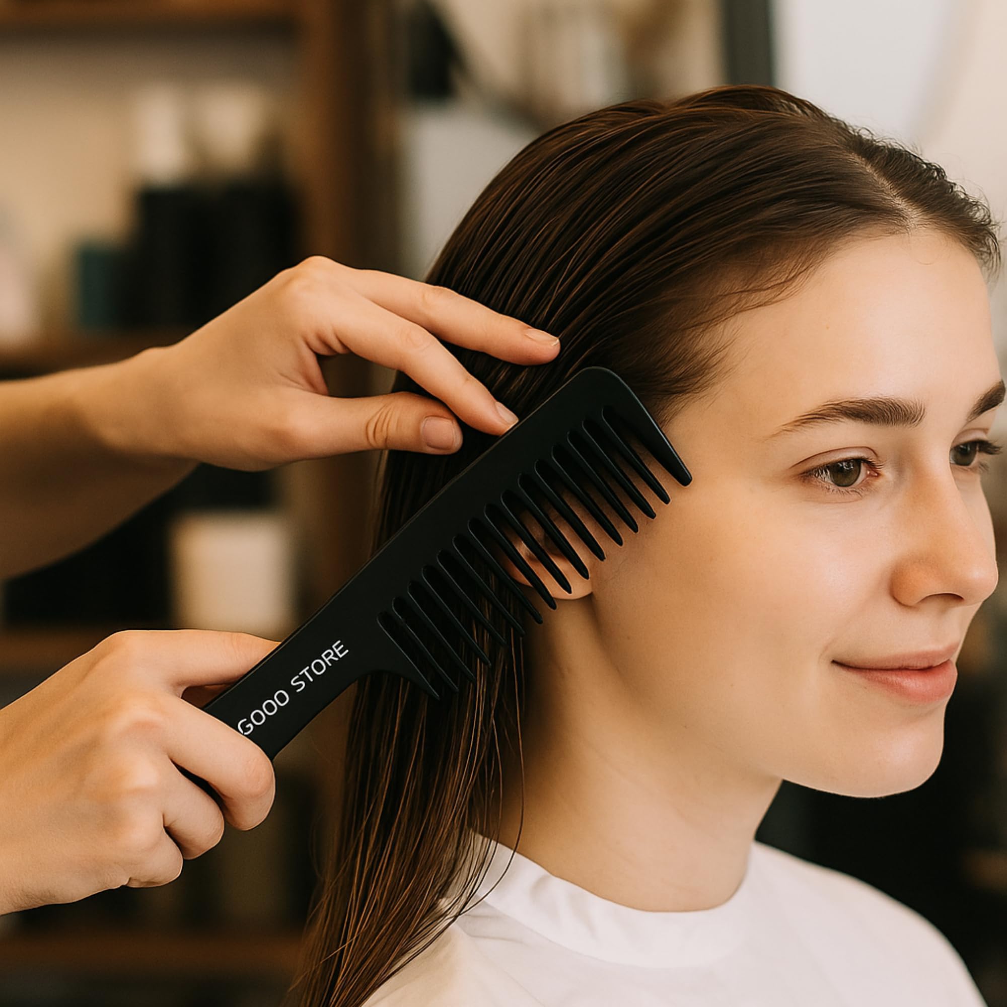 The Good Store Leaf Flower Phyto-Molecular Oil 4 oz - Wide Tooth Comb for Detangling Wet or Dry Hair