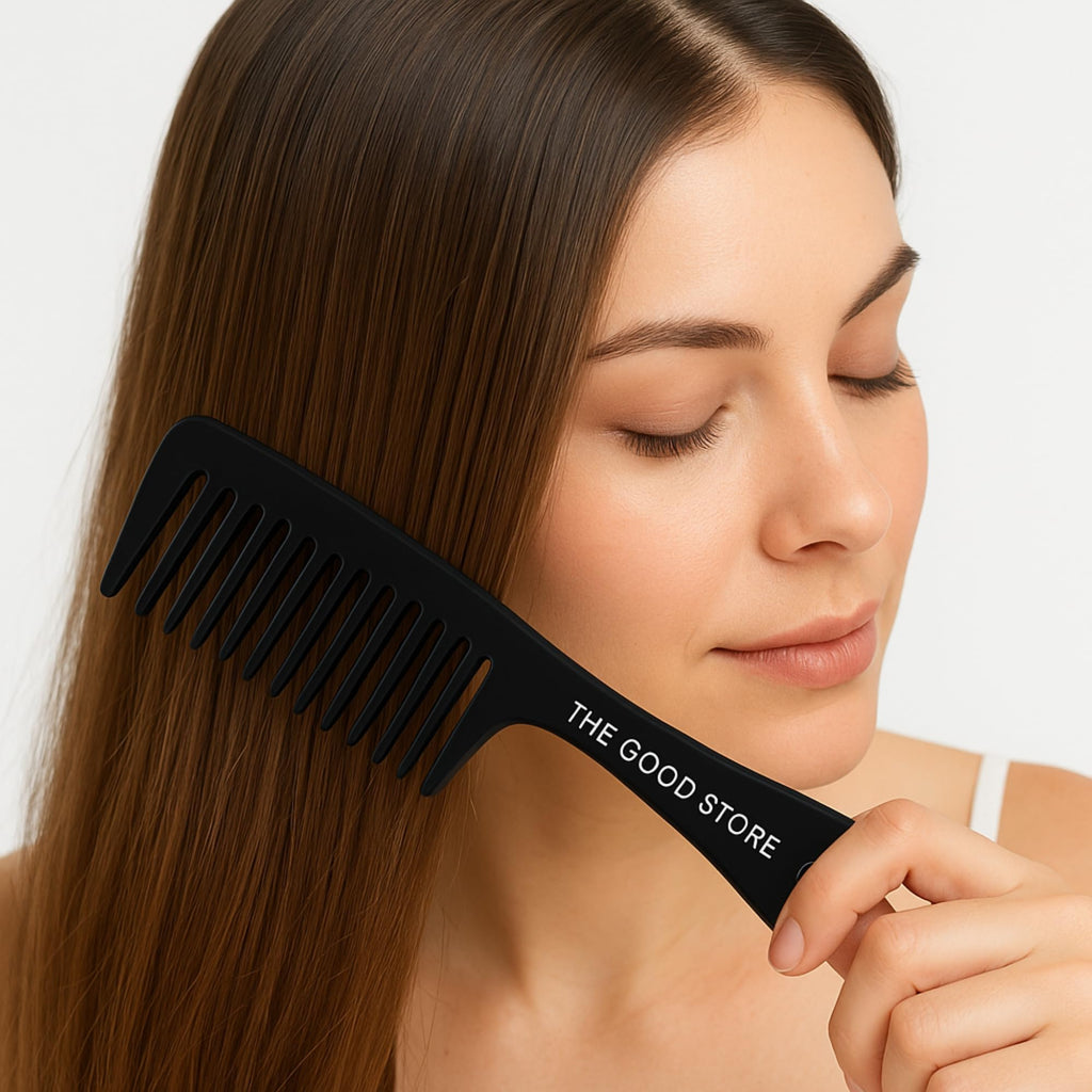 The Good Store Leaf Flower Phyto-Molecular Oil 4 oz - Wide Tooth Comb for Detangling Wet or Dry Hair