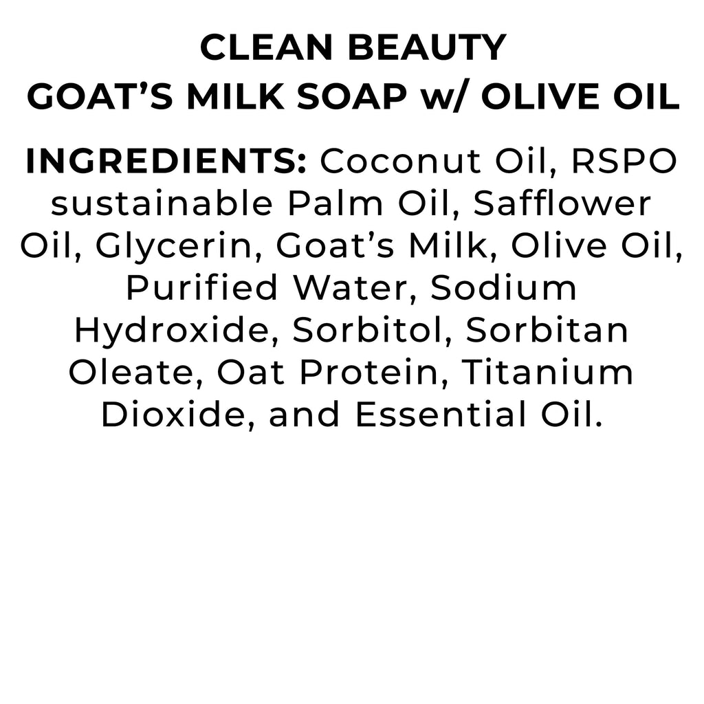 The Grecian Soap Company Clean Beauty Goat's Milk & Olive Oil Bar Soap – Chamomile & Clary Sage (2-Pack, 6oz)
