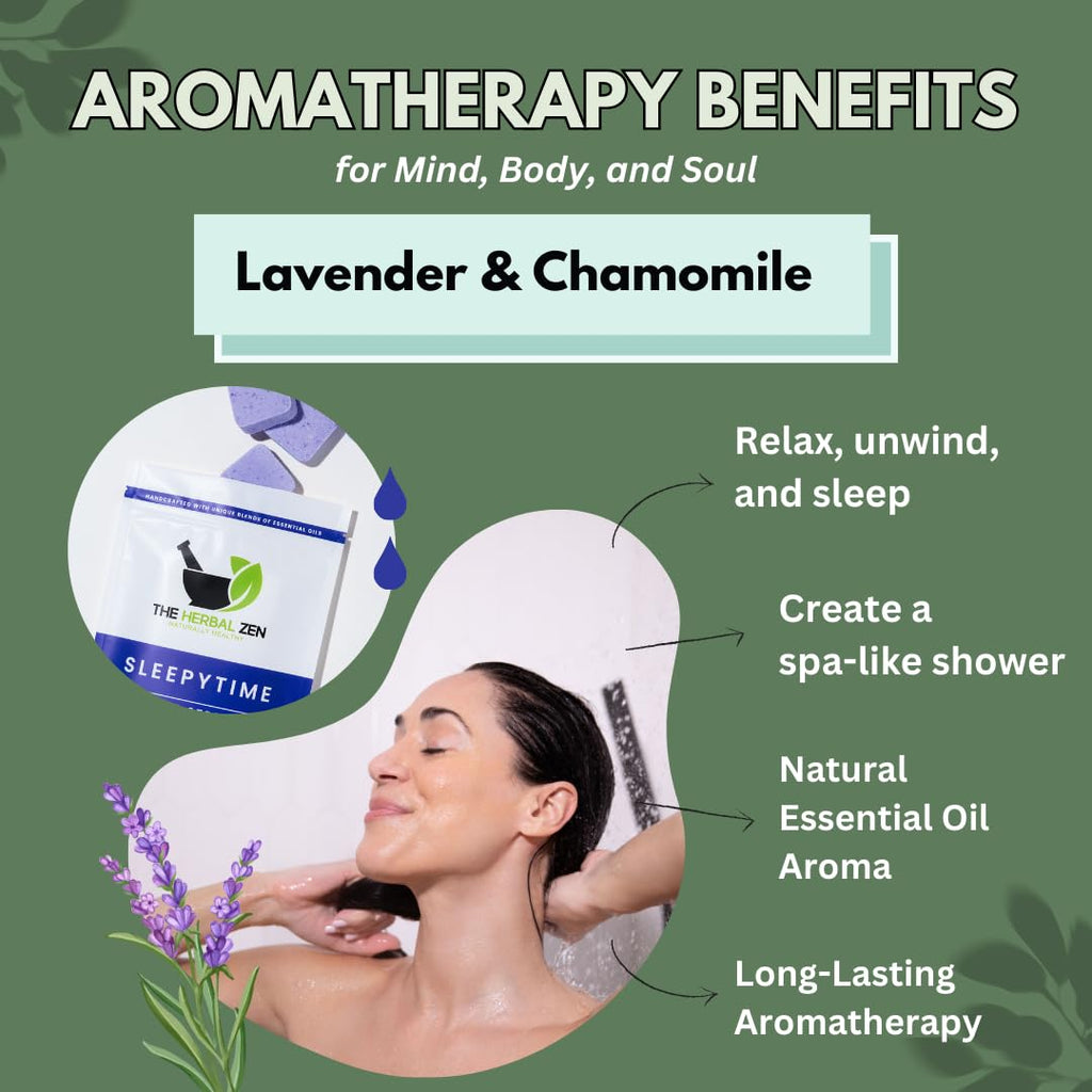 Lavender Shower Steamers Aromatherapy with Essential Oils | The Herbal Zen, Made in USA