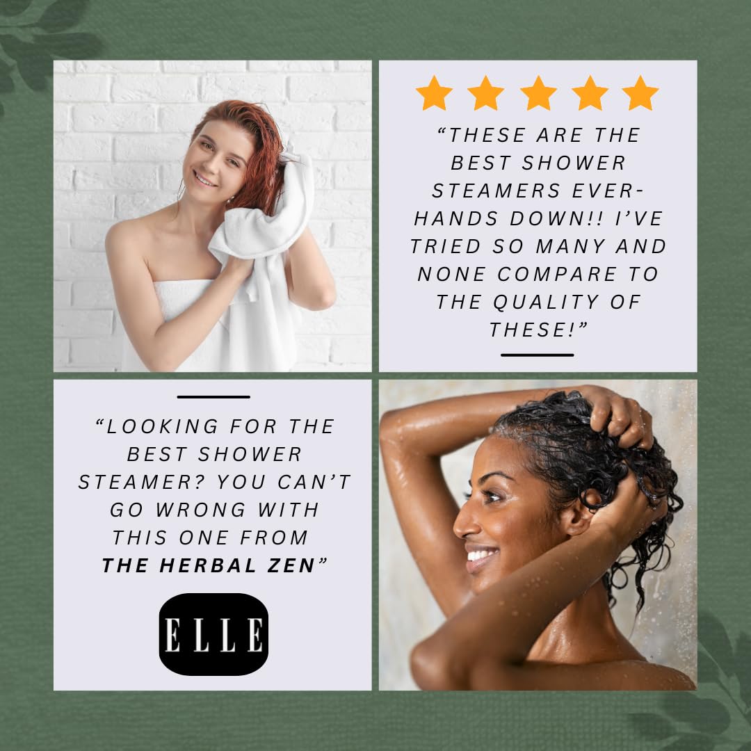 Lavender Shower Steamers Aromatherapy with Essential Oils | The Herbal Zen, Made in USA