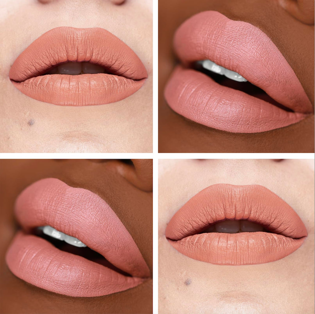The Lip Bar Commando Nonstop Liquid Matte Lipstick – Peachy Nude, Long-Wearing, High Pigment