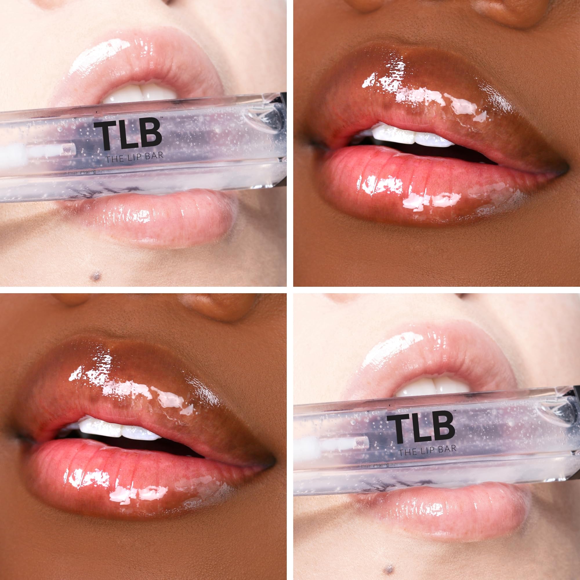 The Lip Bar Vegan Lip Kit — 3-Piece Set with Straight Face Liner, Bawse Lady Matte Lipstick, Minimalist Clear Gloss