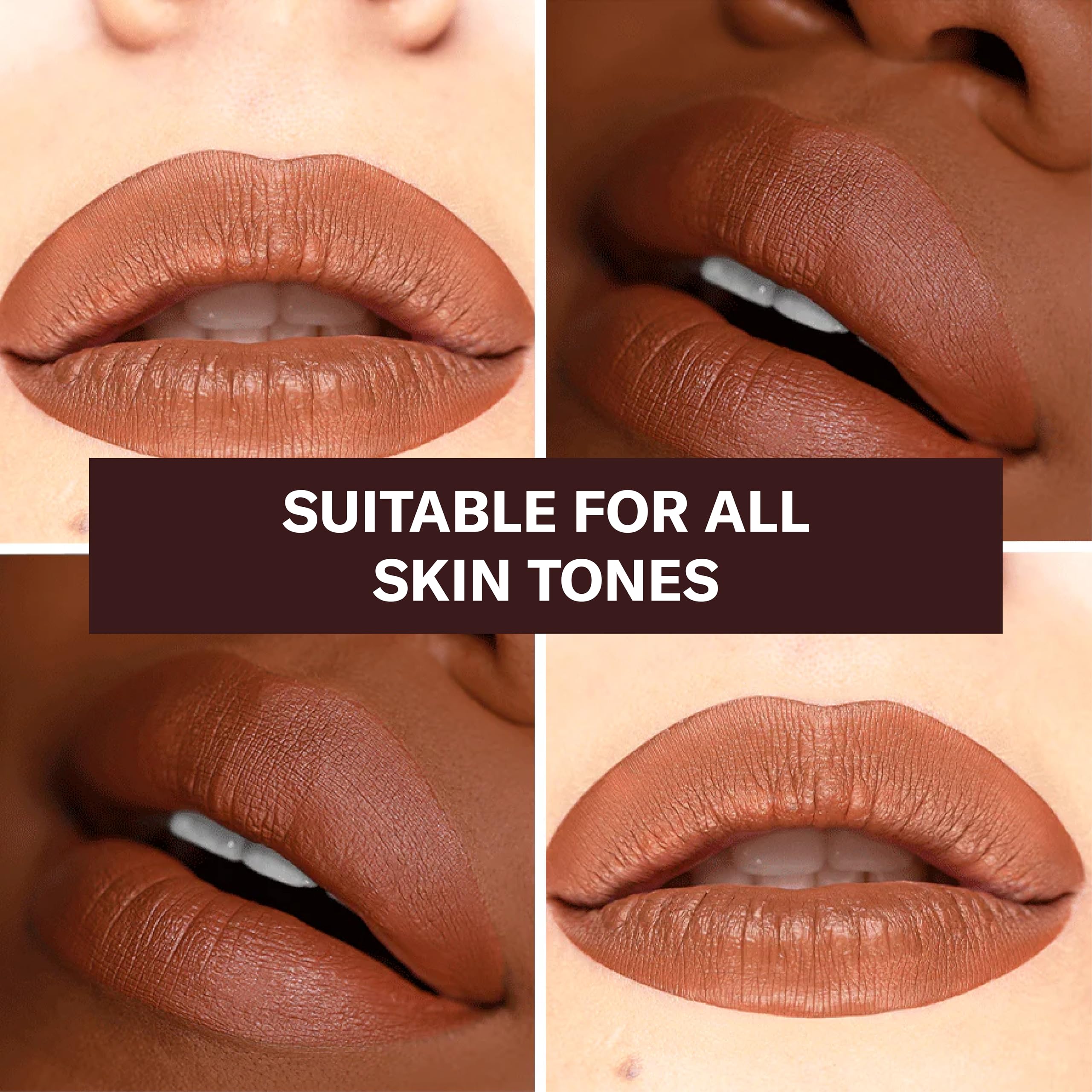 The Lip Bar Nonstop Liquid Matte Lipstick Naturalista Soft Brown – High Pigment, Long Lasting, Jojoba Oil & Vitamin E, Vegan & Cruelty Free