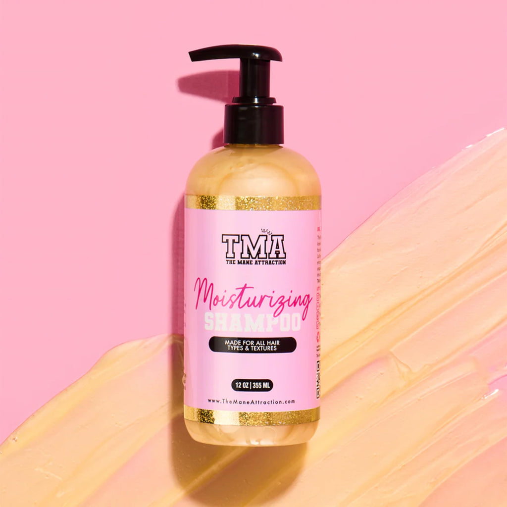 The Mane Attraction Moisturizing Shampoo – Hydrating, Sulfate-Free Cleanser for Curly & Natural Hair (12 oz)