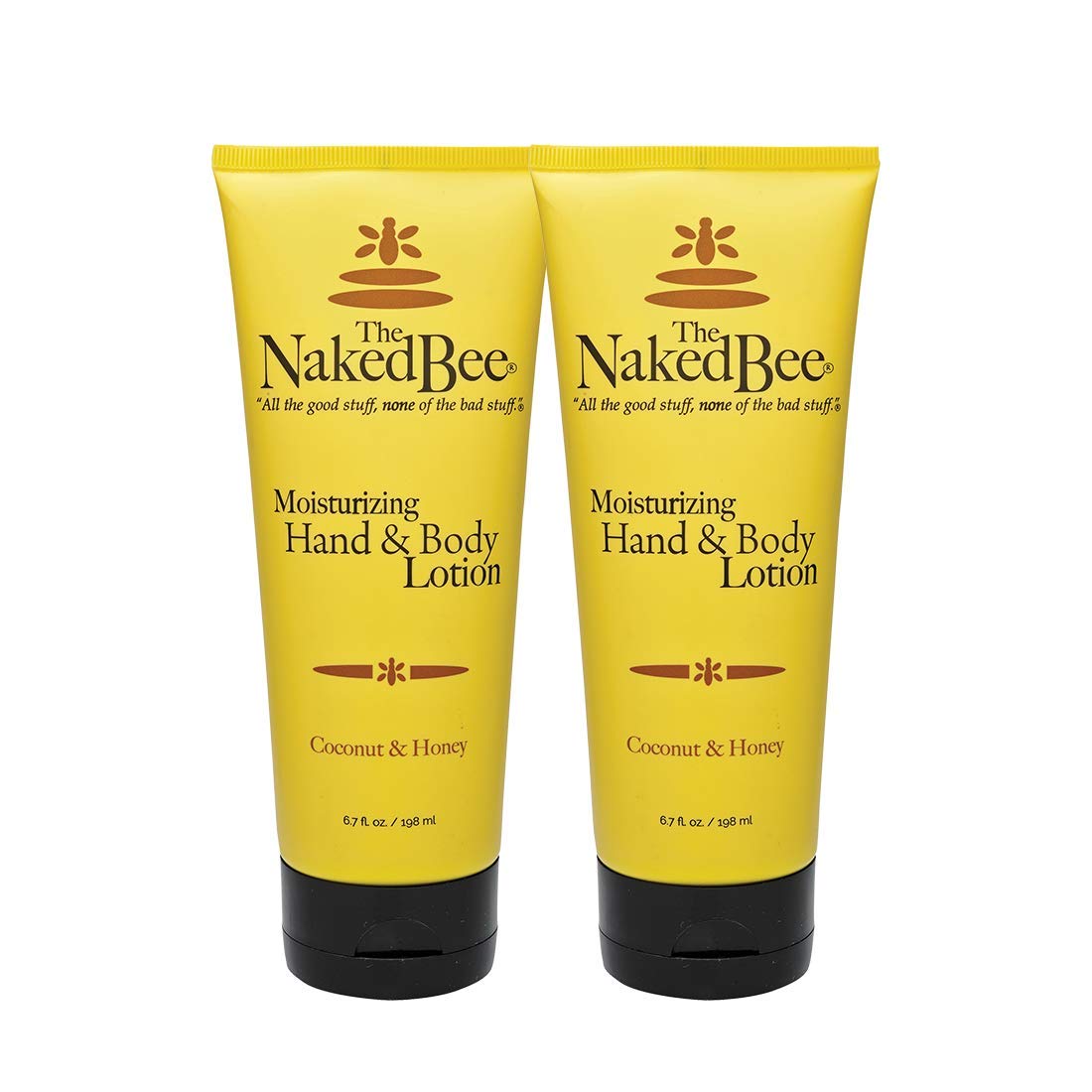 The Naked Bee Coconut & Honey Moisturizing Hand & Body Lotion – 6.7 oz, 2 Pack