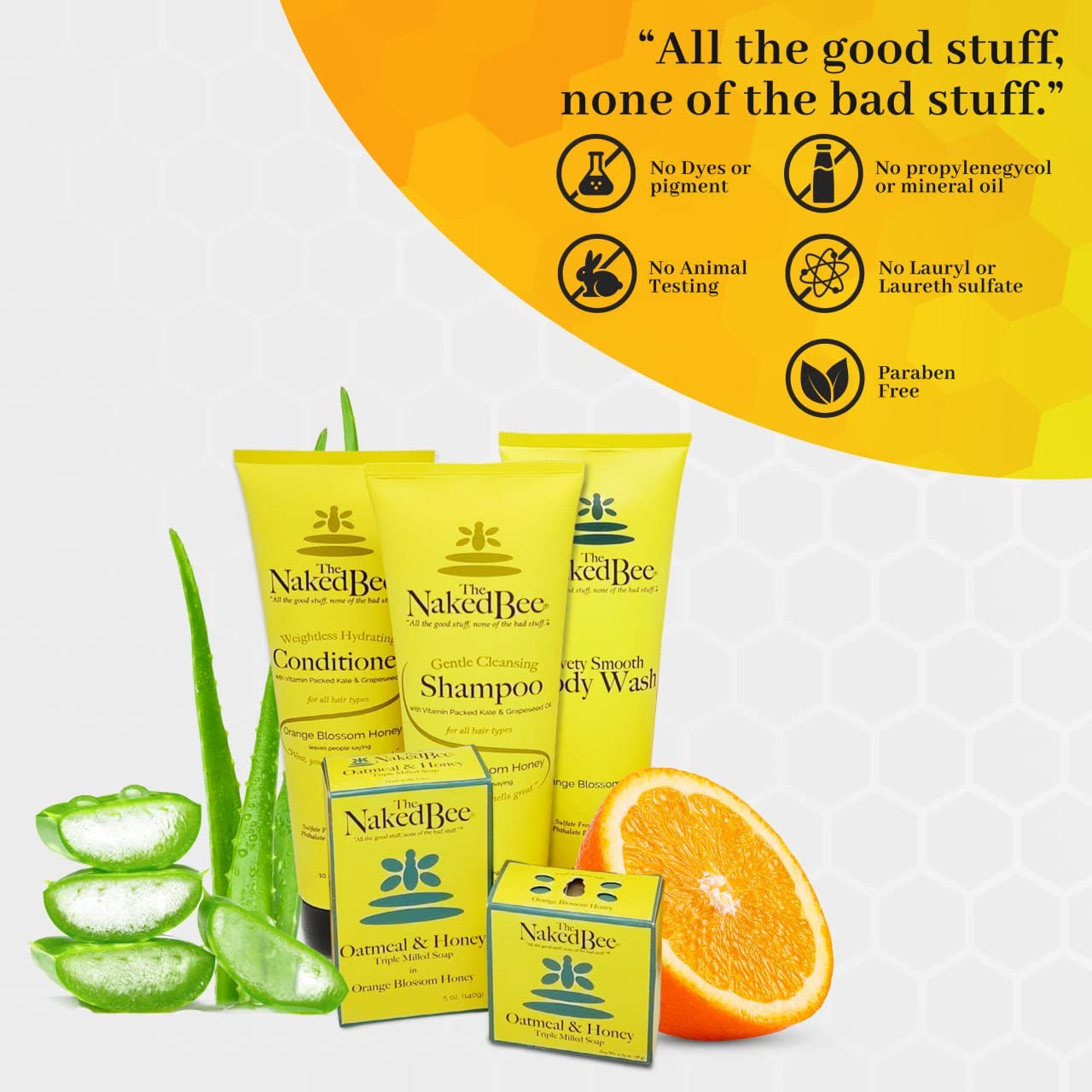 The Naked Bee Orange Blossom Honey Hand & Body Lotion 6.7oz – 2 Pack