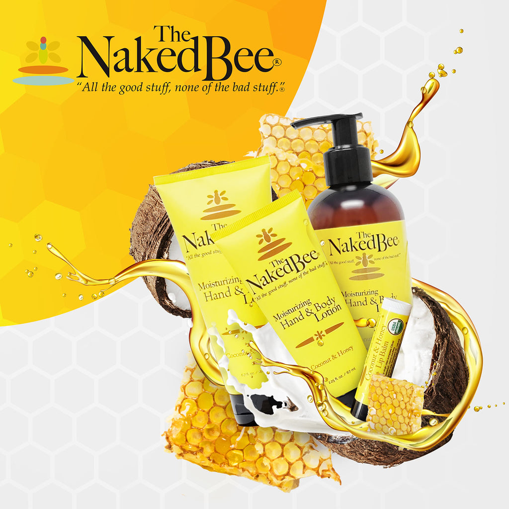 The Naked Bee Jasmine & Honey Moisturizing Hand & Body Lotion – 6.7 oz (2 Pack)