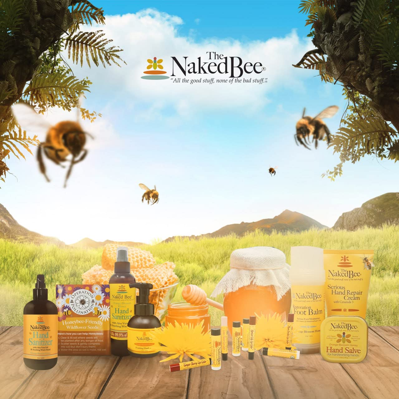 The Naked Bee Nourishing Body Lotion for All Skin Types (6.7 oz) – Nag Champa Sandalwood & Indian Masala