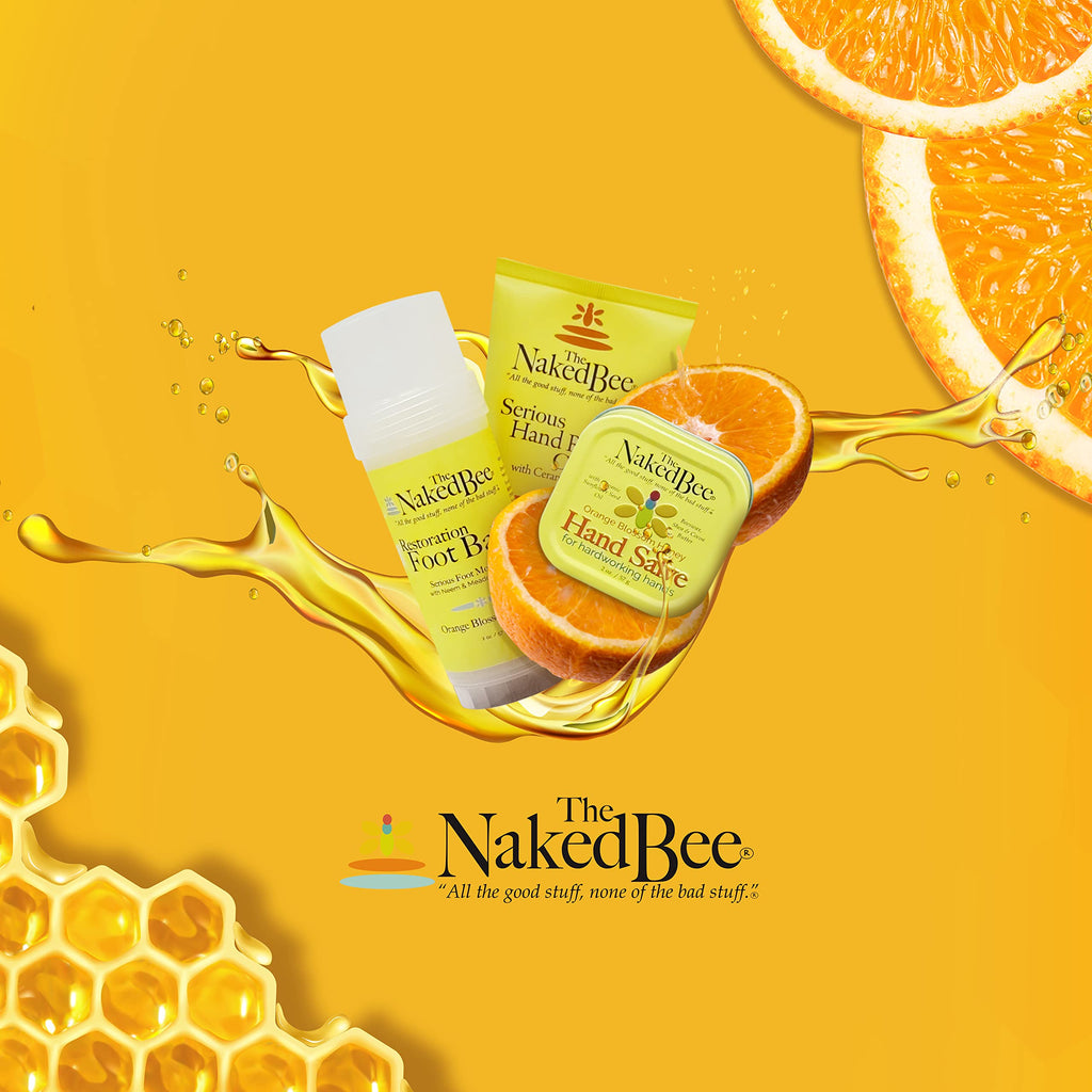 The Naked Bee Orange Blossom Honey with Ceramide 3 – Hand Repair Cream (2-Pack)