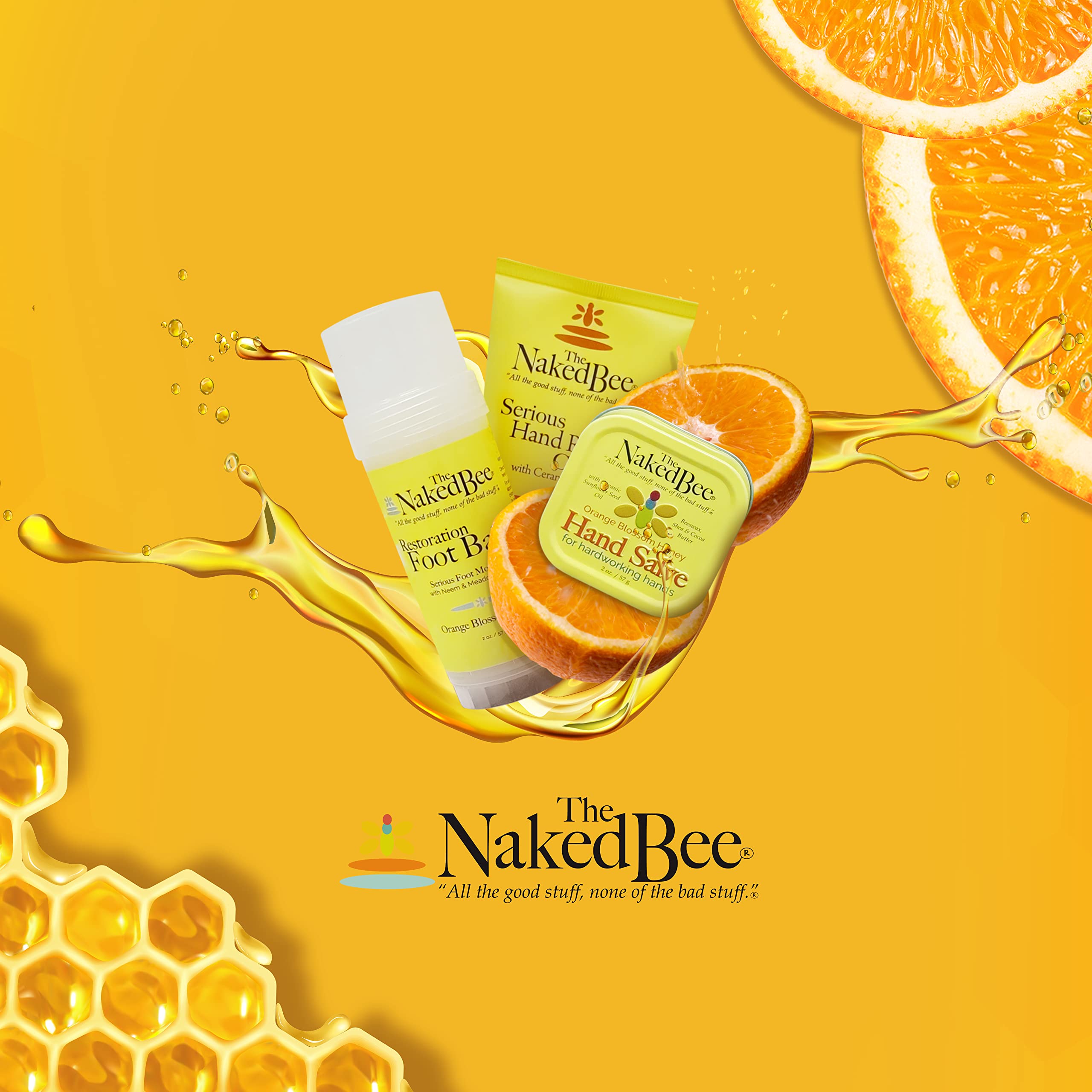 The Naked Bee Grapefruit Blossom Honey Hand Repair Cream with Ceramide 3 – 2 Pack