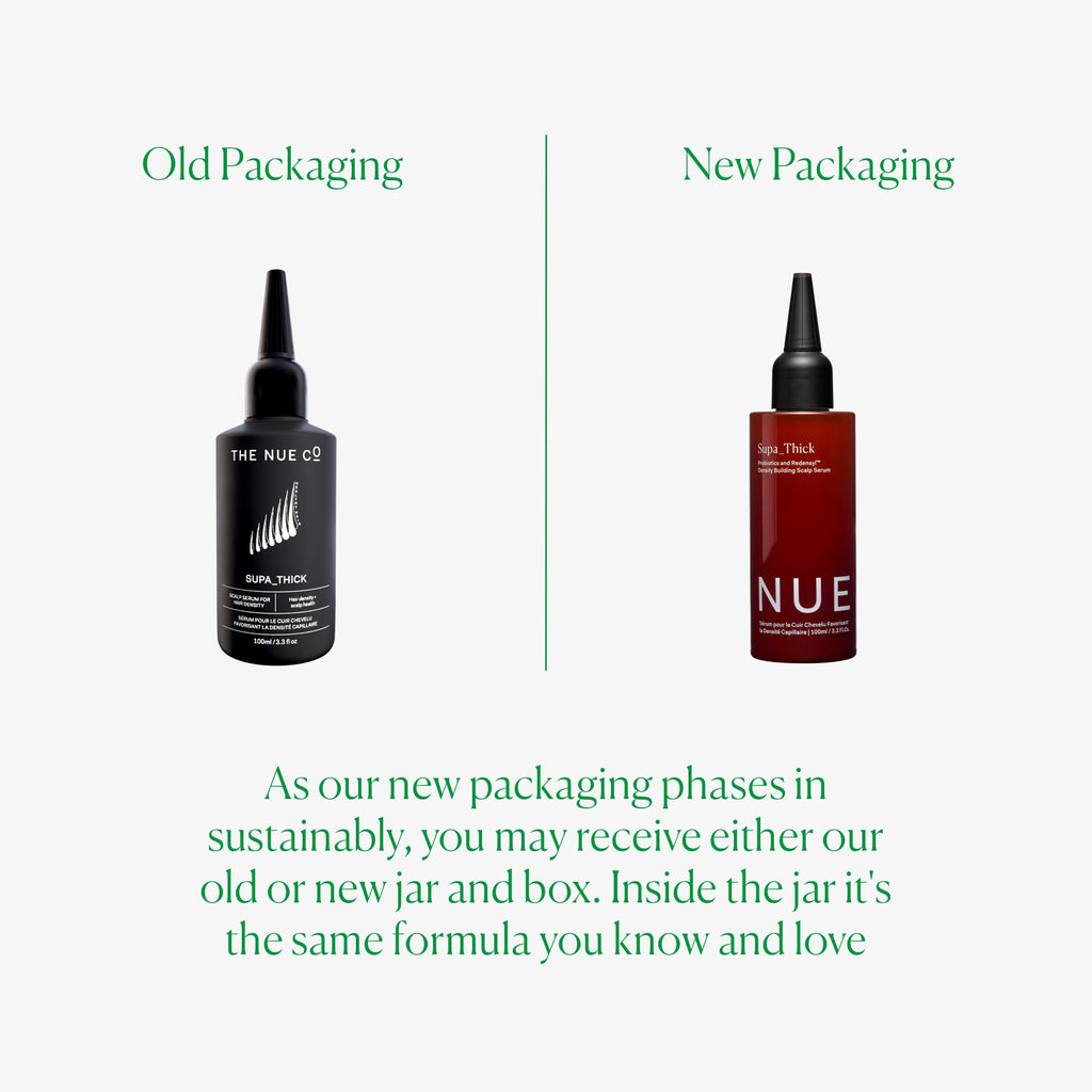 The Nue Co Supa Thick Hair Serum | Lightweight vegan scalp serum for growth & reduced shedding | 4 oz (100 mL)
