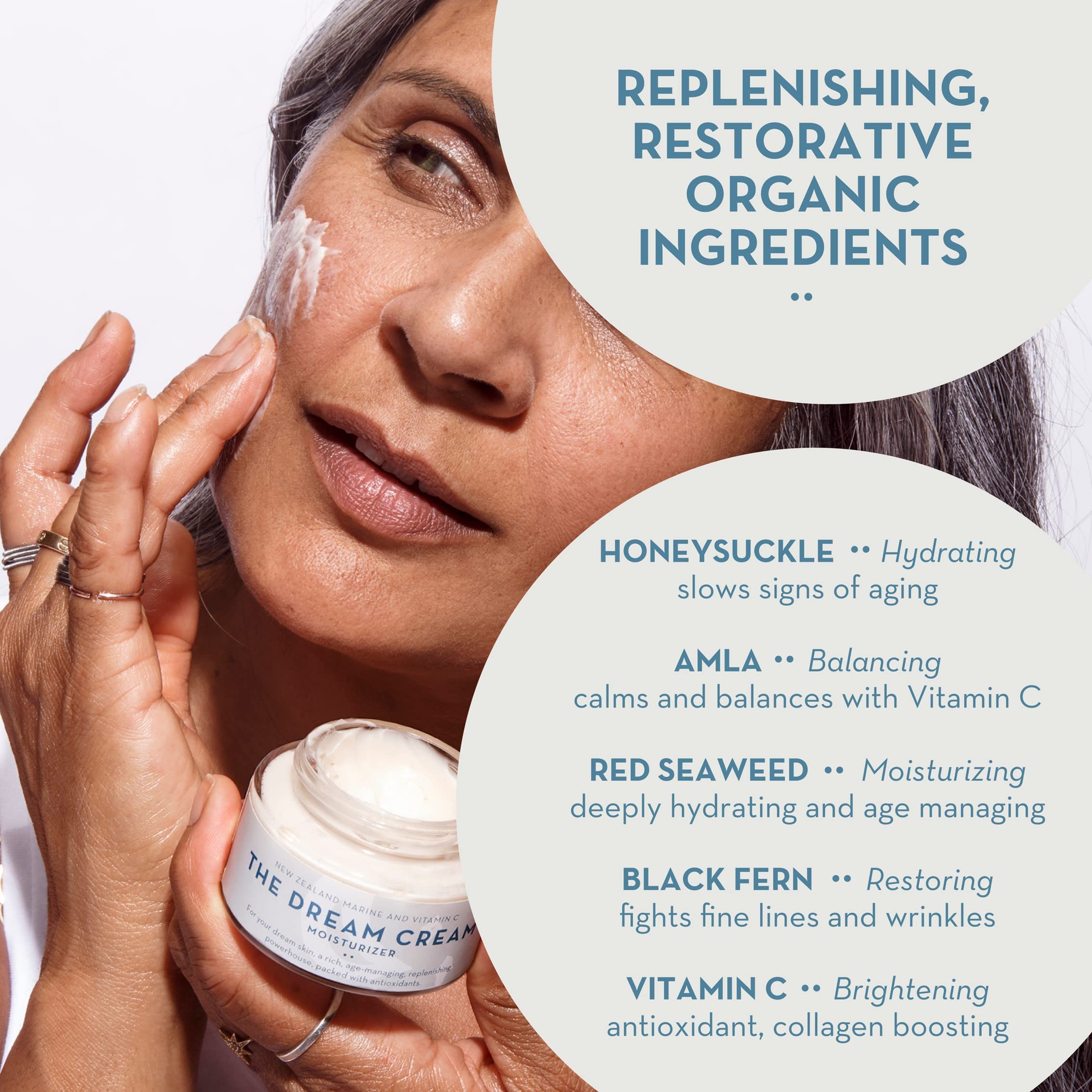 The Organic Skin Co Anti Aging Dream Cream with Vitamin C, Amla Oil & Honeysuckle