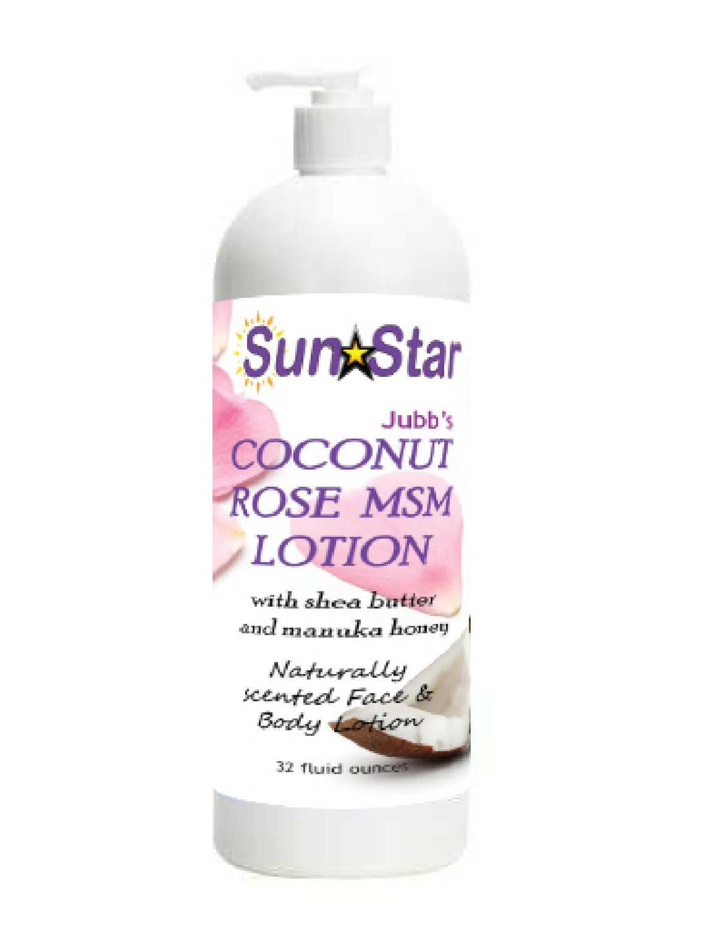 MSM Lotion Coconut Rose 32oz | The Raw Food World