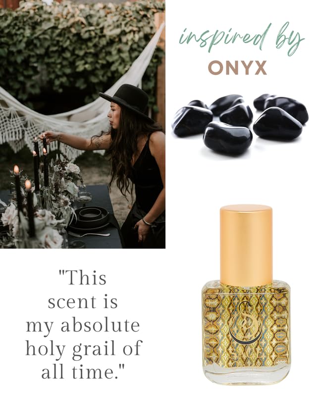 The Sage Lifestyle Onyx Roll-On for Women | Long-Lasting Gourmand Vanilla Amber