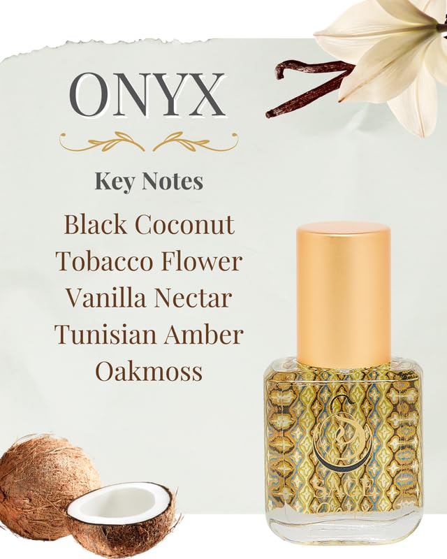 The Sage Lifestyle Onyx Roll-On for Women | Long-Lasting Gourmand Vanilla Amber