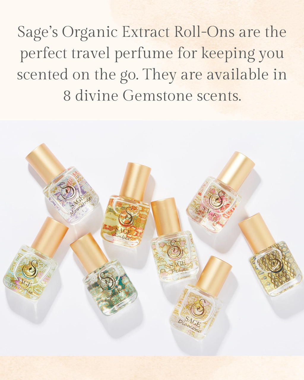 The Sage Lifestyle Onyx Roll-On for Women | Long-Lasting Gourmand Vanilla Amber