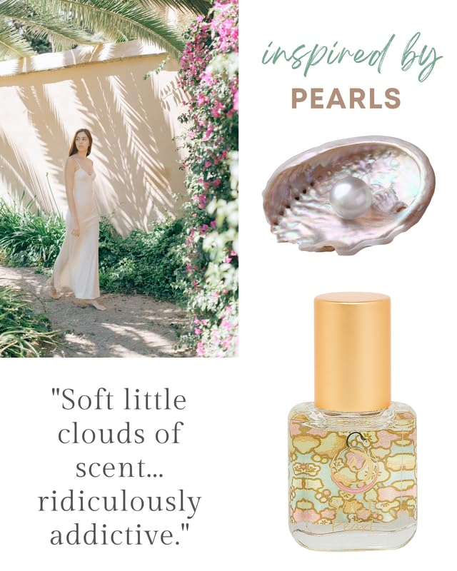 The Sage Lifestyle Pearl Roll-On Perfume Oil – Vanilla, Sandalwood & Musk, Travel Size
