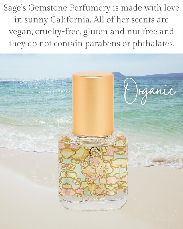 The Sage Lifestyle Pearl Roll-On Perfume Oil – Vanilla, Sandalwood & Musk, Travel Size