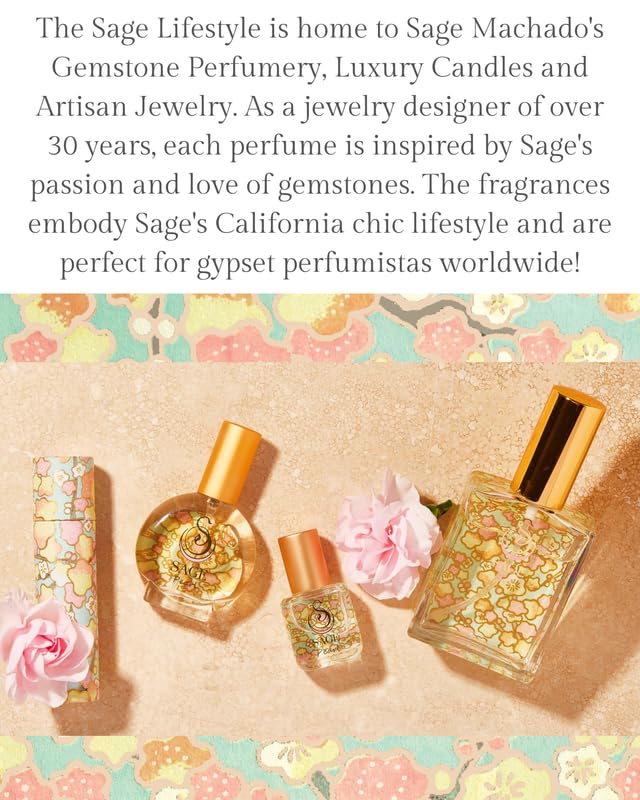 The Sage Lifestyle Pearl Roll-On Perfume Oil – Vanilla, Sandalwood & Musk, Travel Size