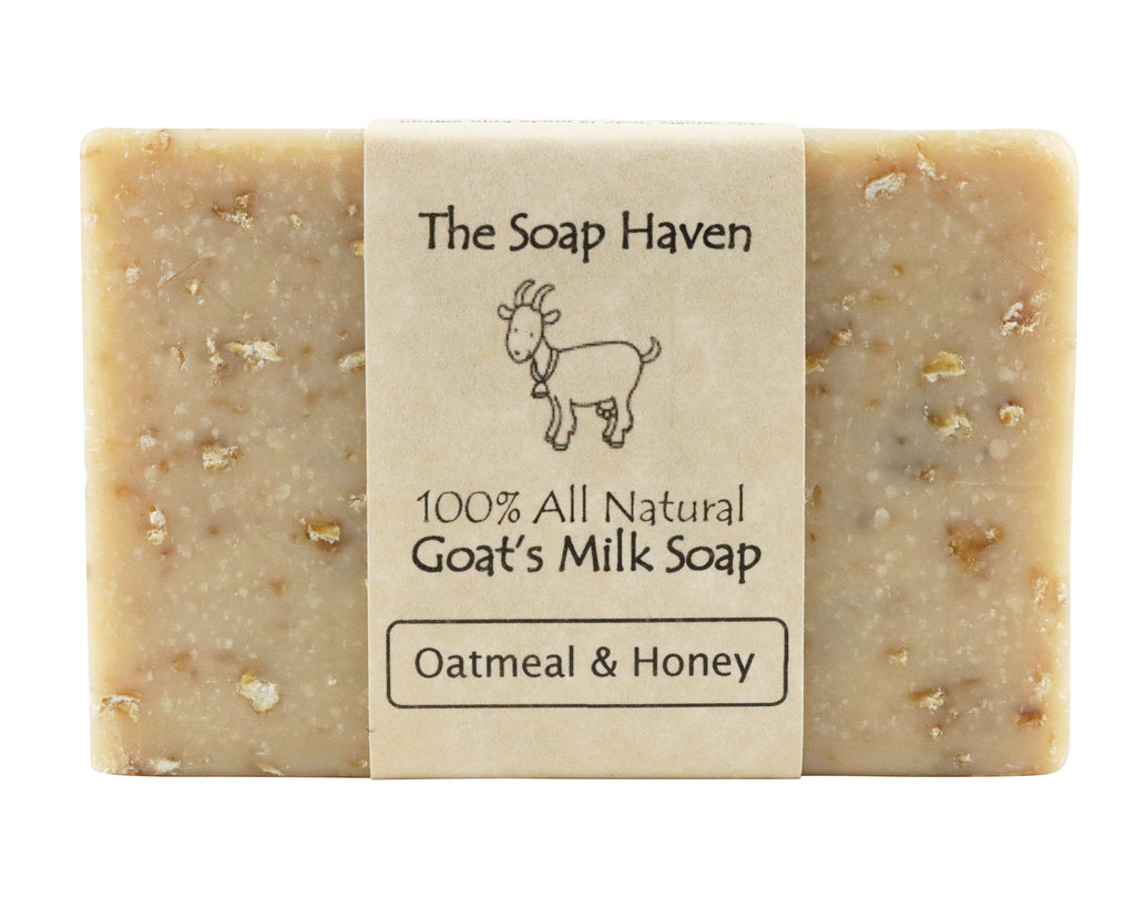 The Soap Haven Oatmeal Honey Goat Milk Soap Bars — Handmade, All Natural, Unscented, SLS & Paraben Free