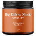 The Tallow Studio Antioxidant Tallow Face Balm – Grass-Fed & Organic, Handmade (2 oz)