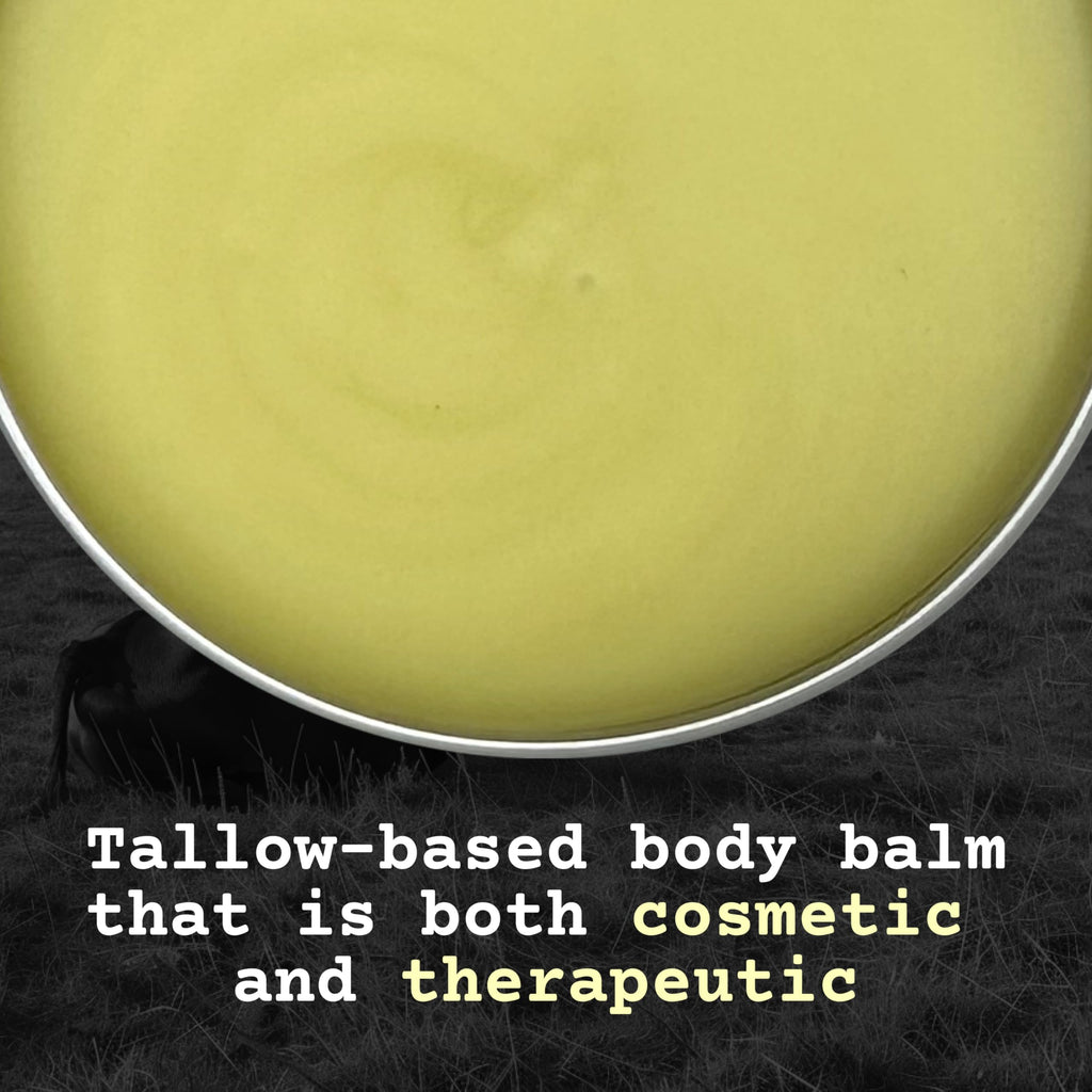 The Tallowed Truth F-Balm Tallow – Grass-fed, Grass-finished Tallow – 5 Ingredients Only – Canadian-made All-Purpose Tallow Balm – Made in Canada – For Face & Body (2 oz, Original)