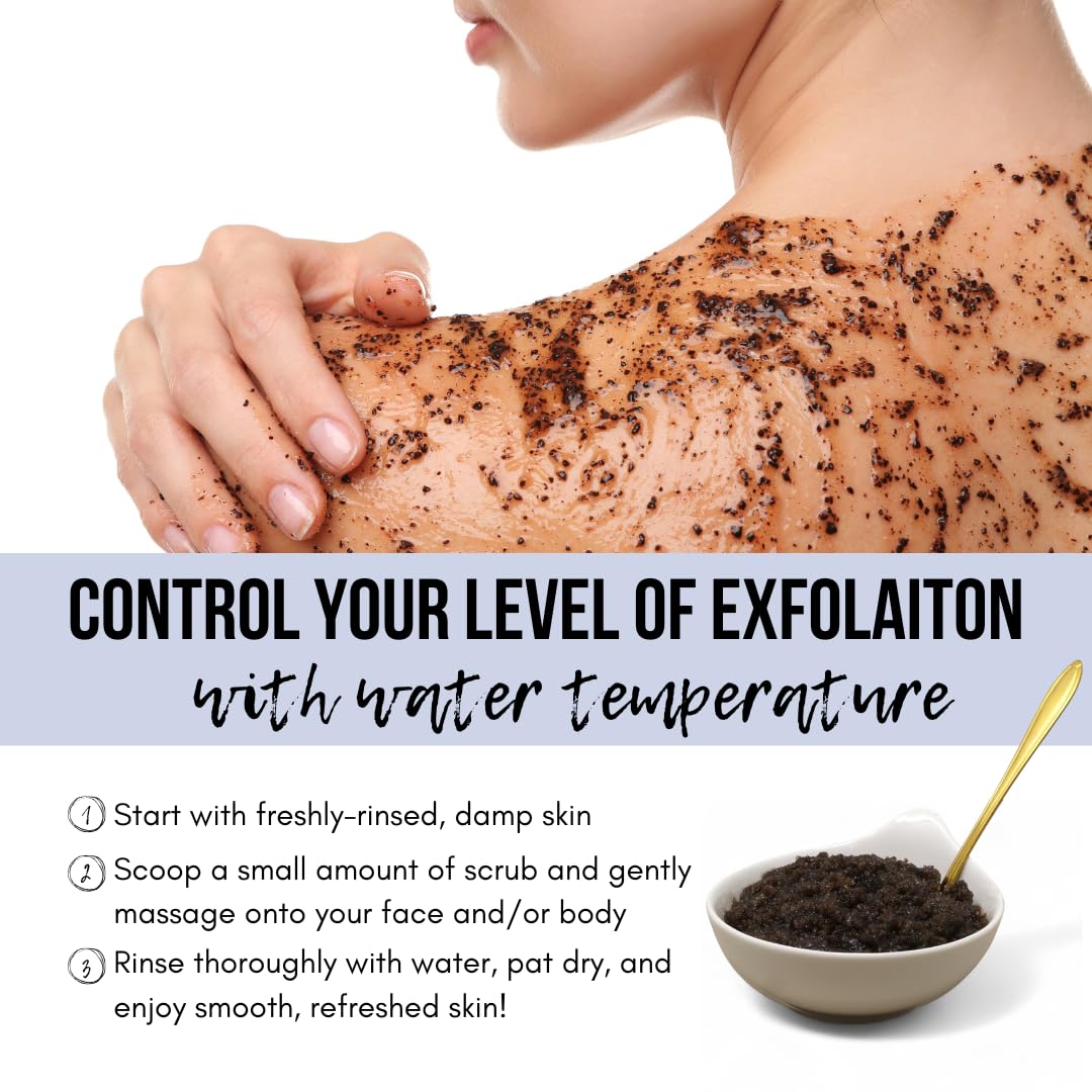 The Yellow Bird Activated Charcoal Scrub – Face & Body Exfoliant for Smooth Skin