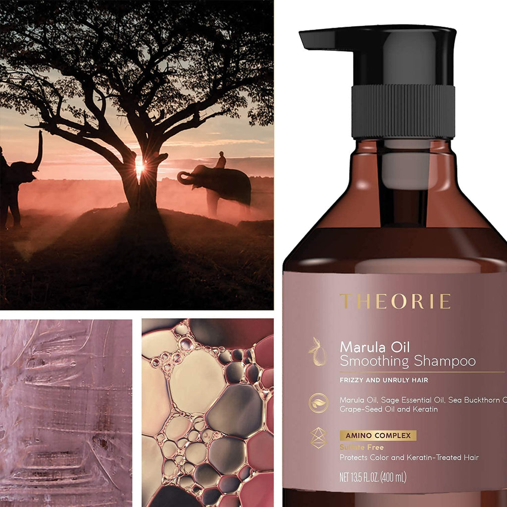 Theorie Marula Oil Hair Smoothing Conditioner – Frizz Control with Marula, Sea Buckthorn & Grape Seed Oils | 800 ml