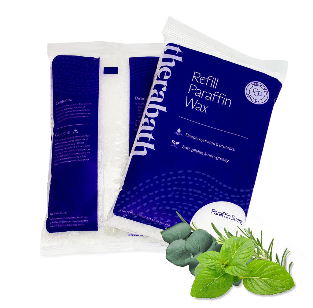 Therabath Paraffin Wax Refill – Eucalyptus Rosemary Mint | Thermotherapy for Hands, Feet & Body | Made in USA