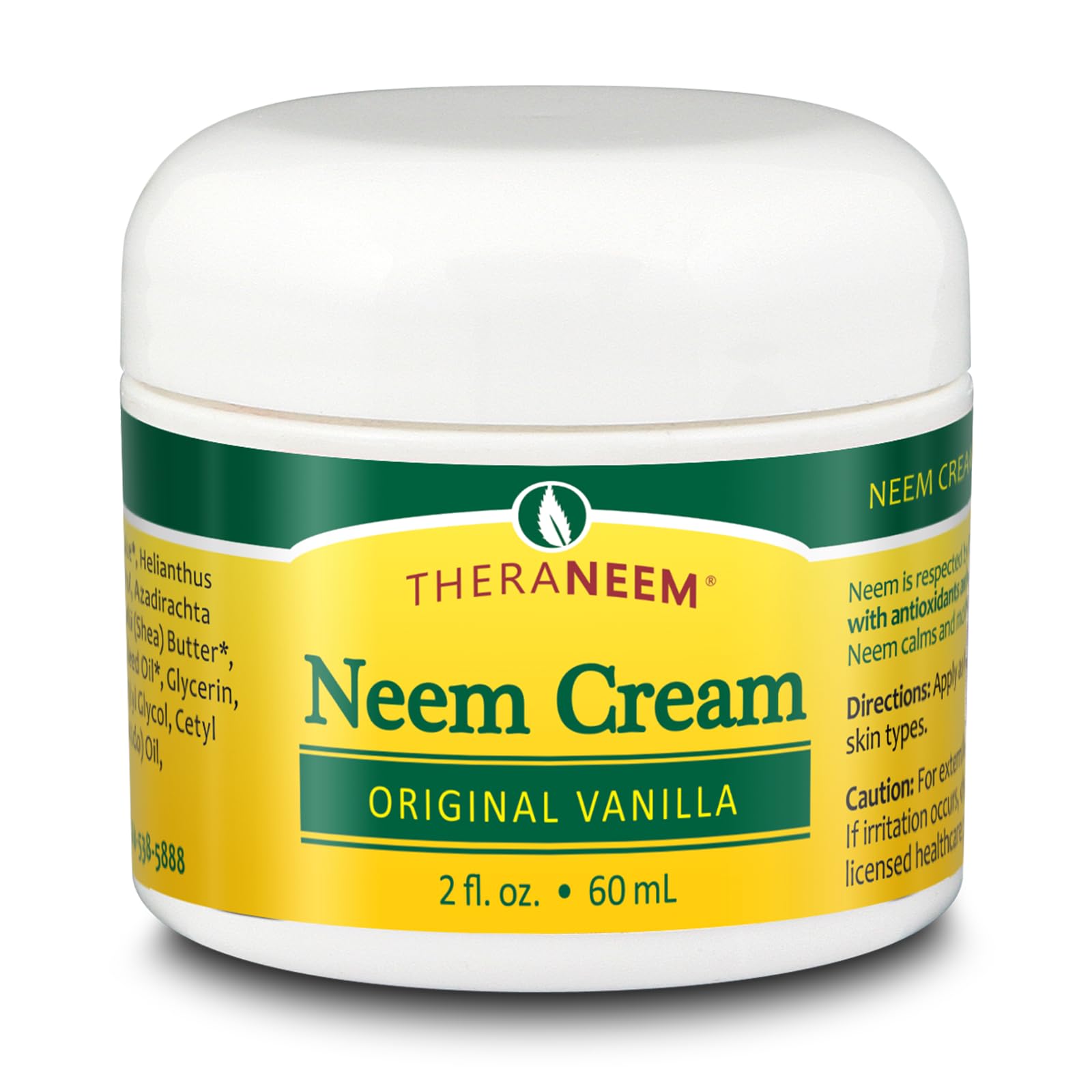 TheraNeem Neem Cream – Moisturizing Cream for Dry & Sensitive Skin | 2 oz