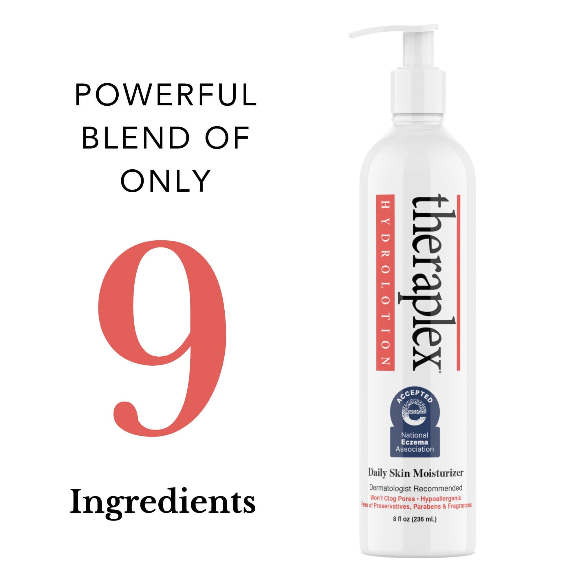 Theraplex Hydrolotion – Dermatologist-Recommended Eczema Lotion, 2 Pack, 24-Hour Hydration