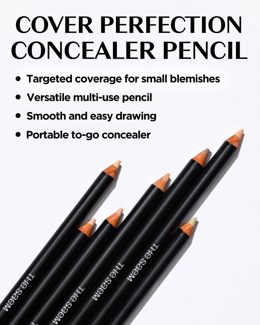 THESAEM Cover Perfection Concealer Pencil with Sharpener | Salmon Beige 1.4g