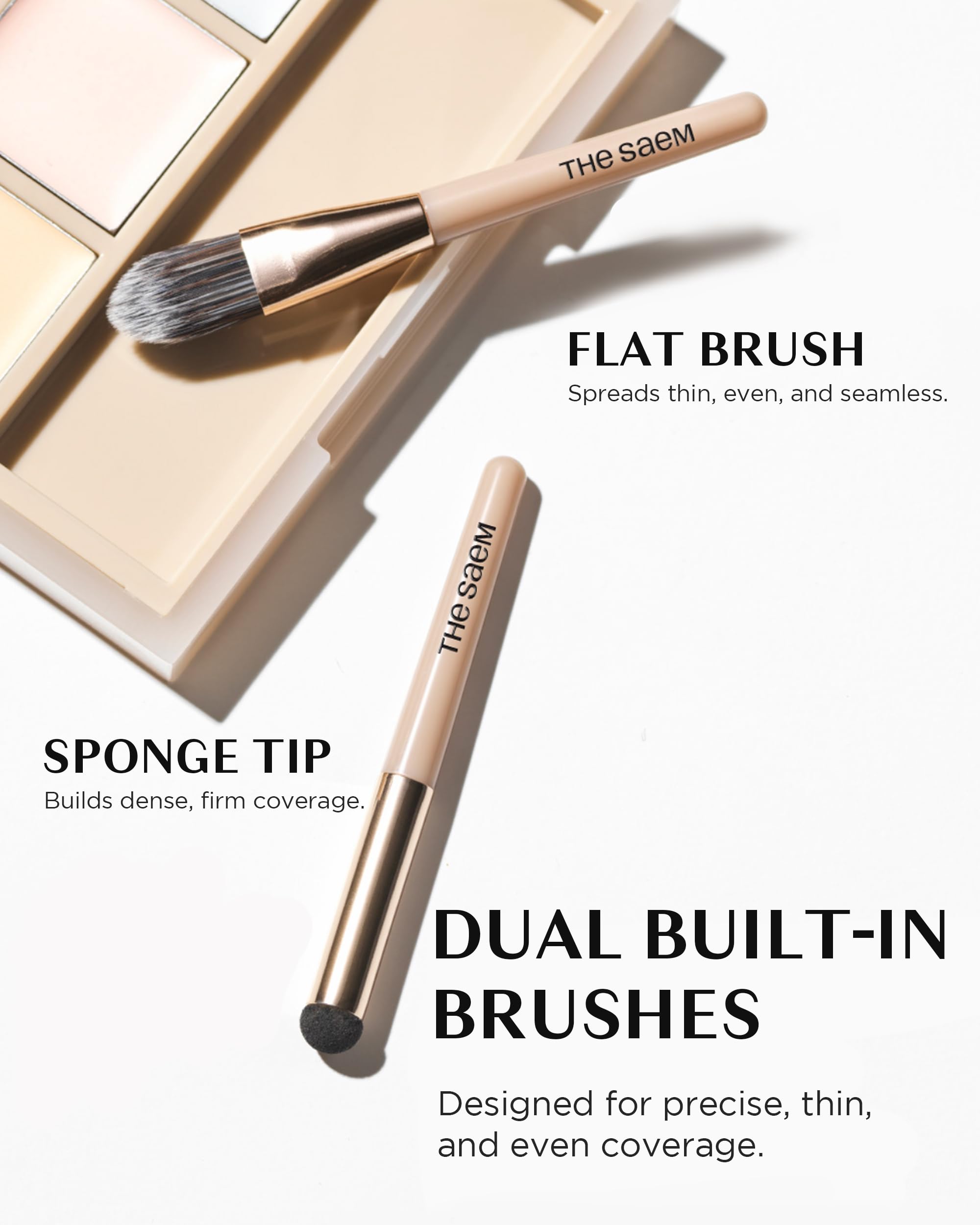 THESAEM Cover Perfection Concealer Palette 01 | 6-Color Multi Concealer for Medium Skin 20-23