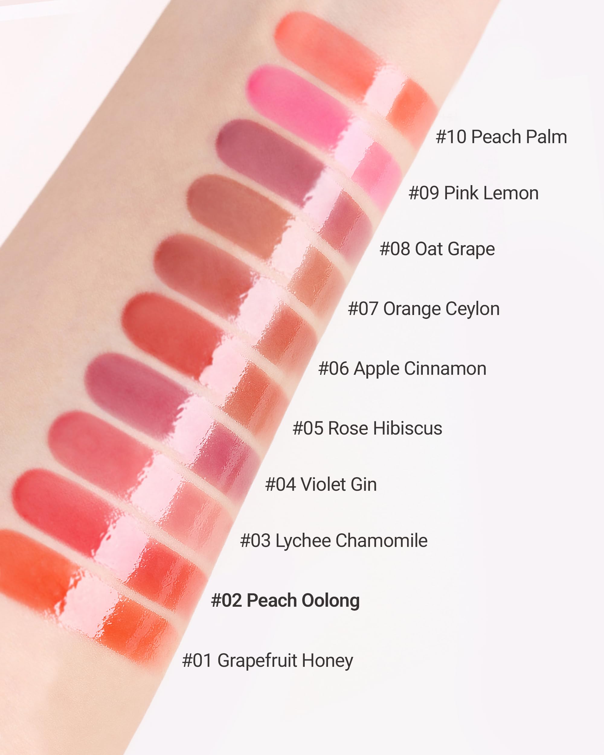 THESAEM Saemmy's Ade Shot Tint Peach Oolong Soft Pink – Water Gel Lip Tint with Plump Glowy Finish