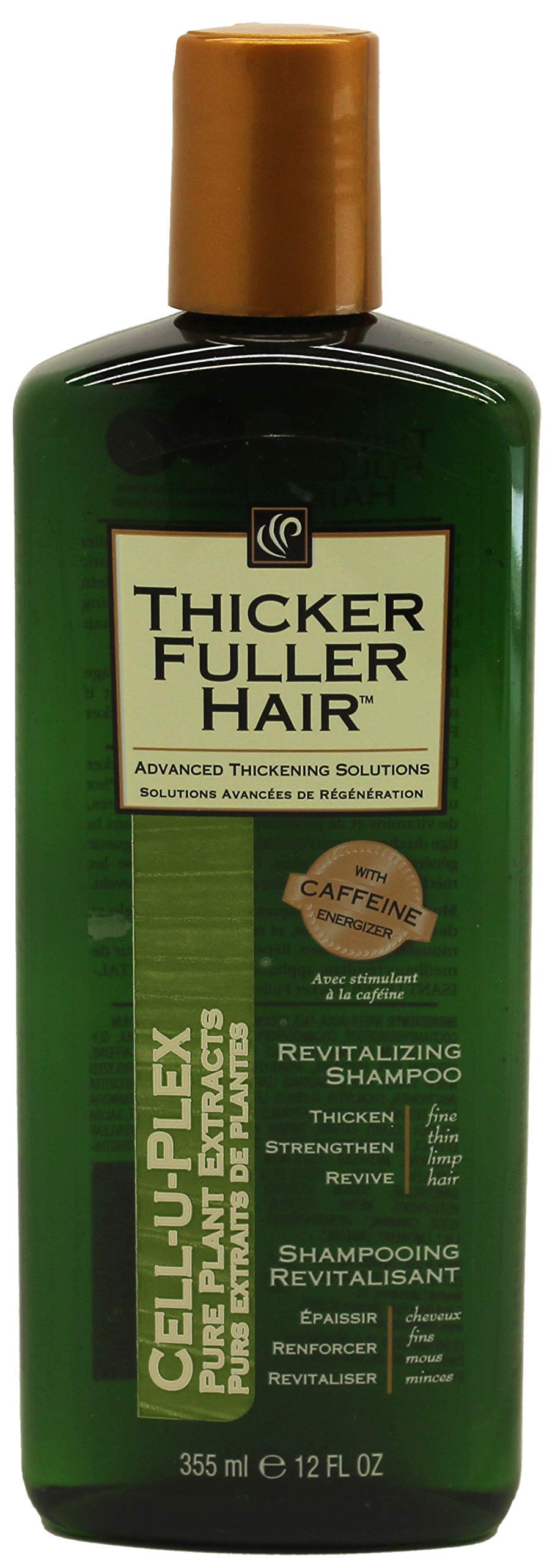 Thicker Fuller Hair Revitalizing Shampoo, 12 Ounce | Purify, Thicken, and Improve Hair Texture