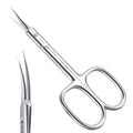 THRAU Cuticle Scissors - Extra Fine Curved Blade for Precise Manicures and Pedicures
