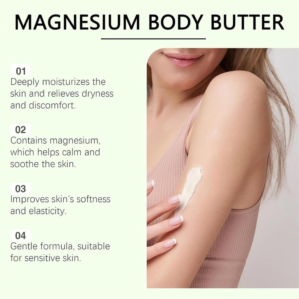 THUIOP Neuropathy Cream & Magnesium Body Butter (2-Pack) – Deep Hydration for Soft, Smooth Skin