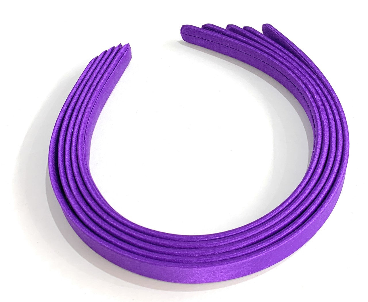 5 x 15mm Thick Plain Satin Headbands Pack School Girls Alice Hair Band DIY Headband Set UK