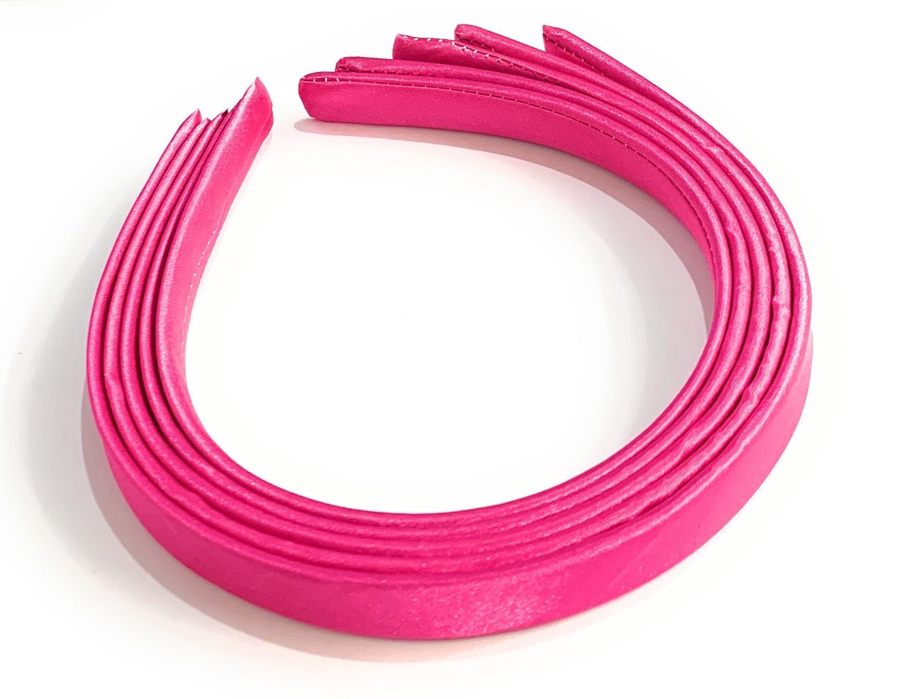 5 x 15mm Thick Plain Satin Headbands Pack School Girls Alice Hair Band DIY Headband Set UK