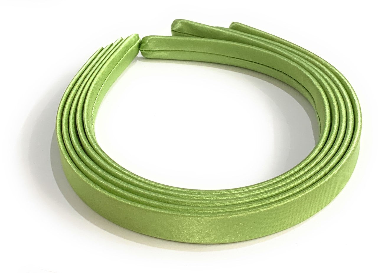 5 x 15mm Thick Plain Satin Headbands Pack School Girls Alice Hair Band DIY Headband Set UK