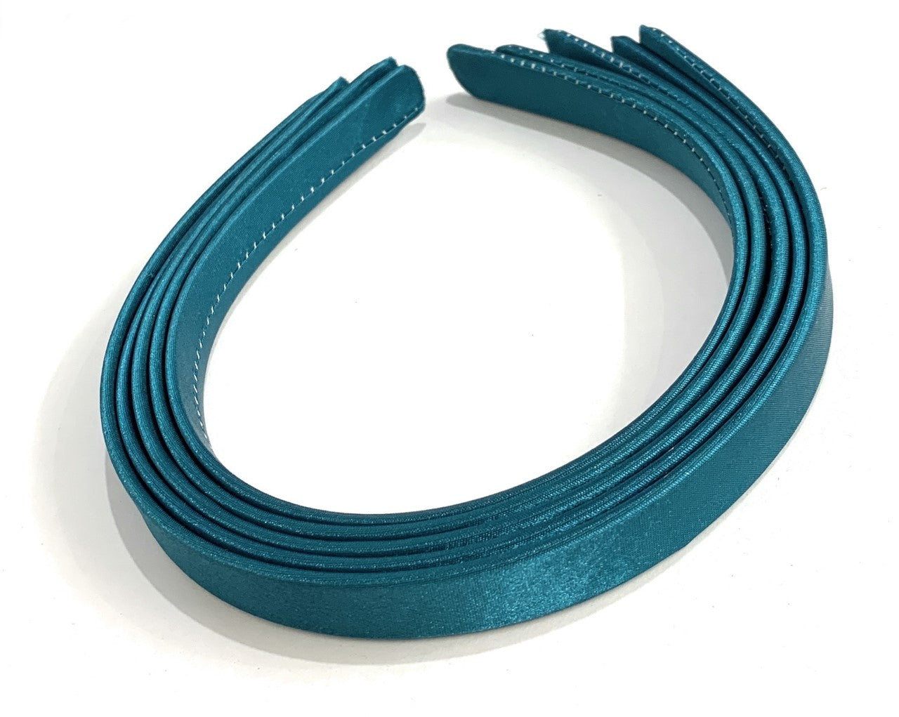 5 x 15mm Thick Plain Satin Headbands Pack School Girls Alice Hair Band DIY Headband Set UK