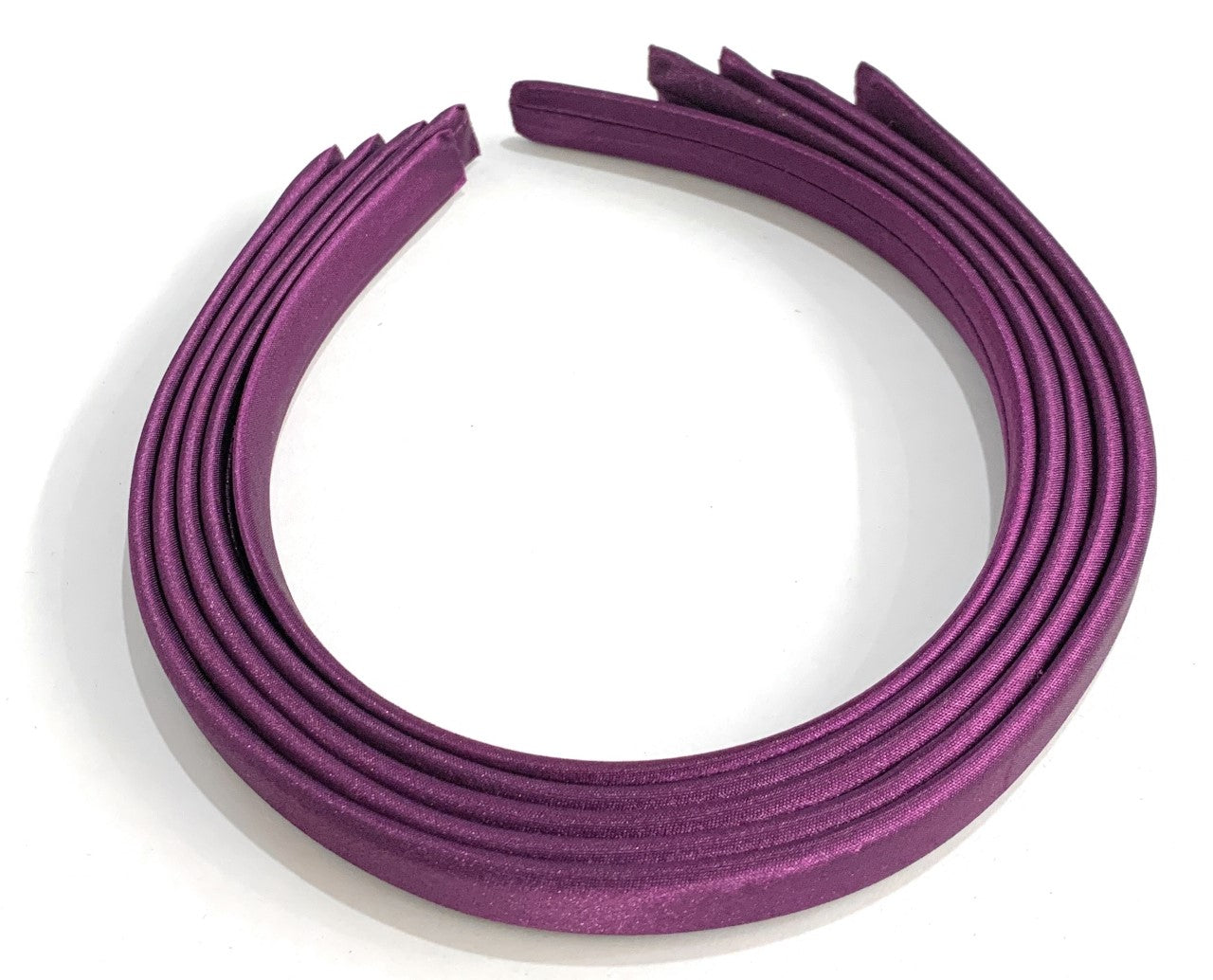 5 x 15mm Thick Plain Satin Headbands Pack School Girls Alice Hair Band DIY Headband Set UK