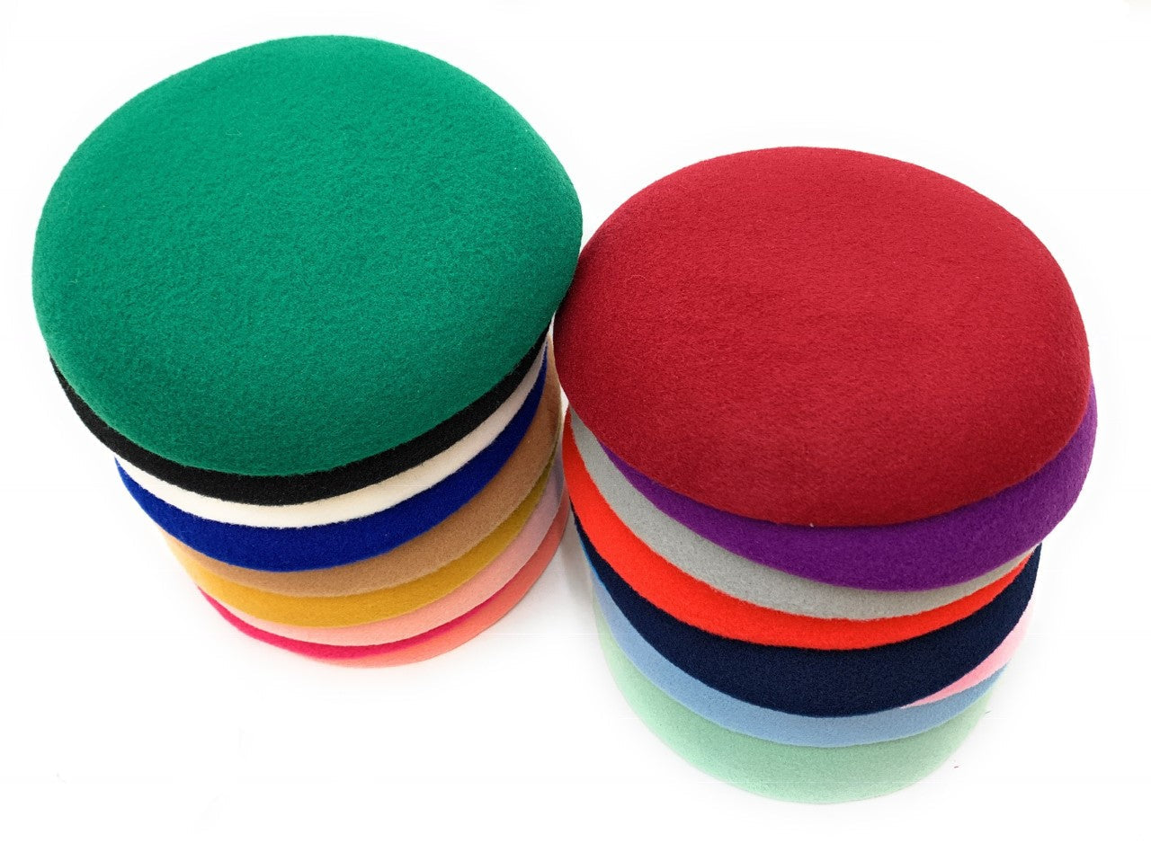 Quality Round Sinamay Felt Fascinator Base Pillbox Hat DIY Supplies Wholesale UK