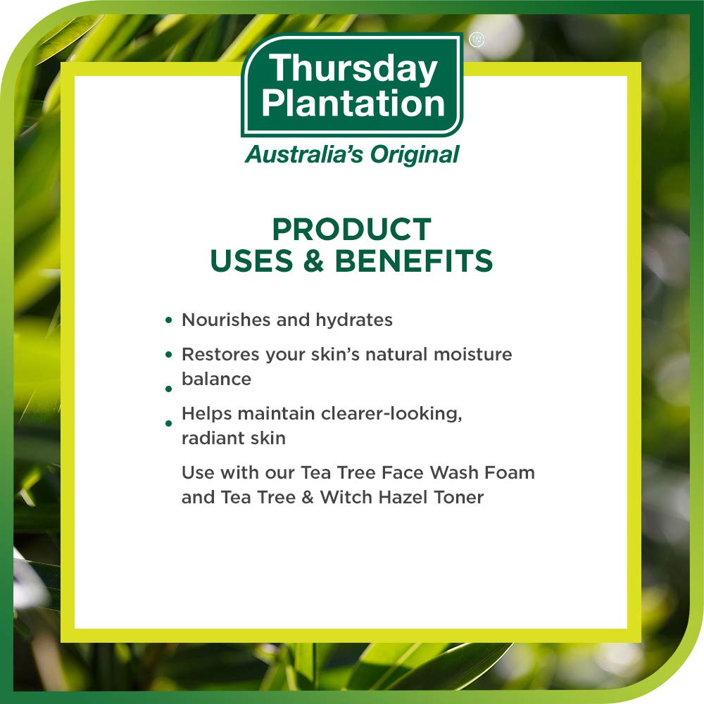 Thursday Plantation Tea Tree Face Cream – Hydrates and Maintains Clear Skin