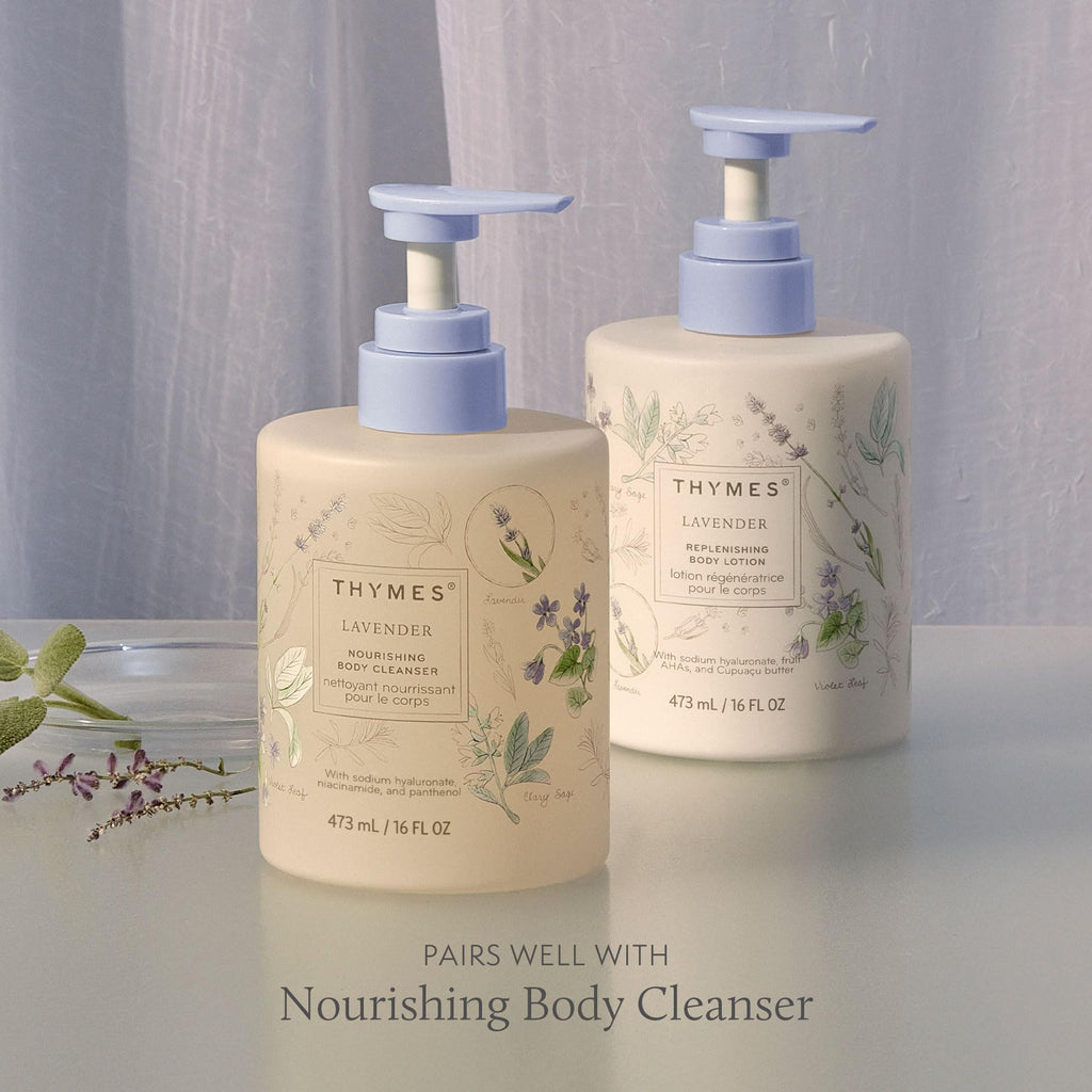 Thymes Large Replenishing Body Lotion – Lavender & Rosewood, 16 oz
