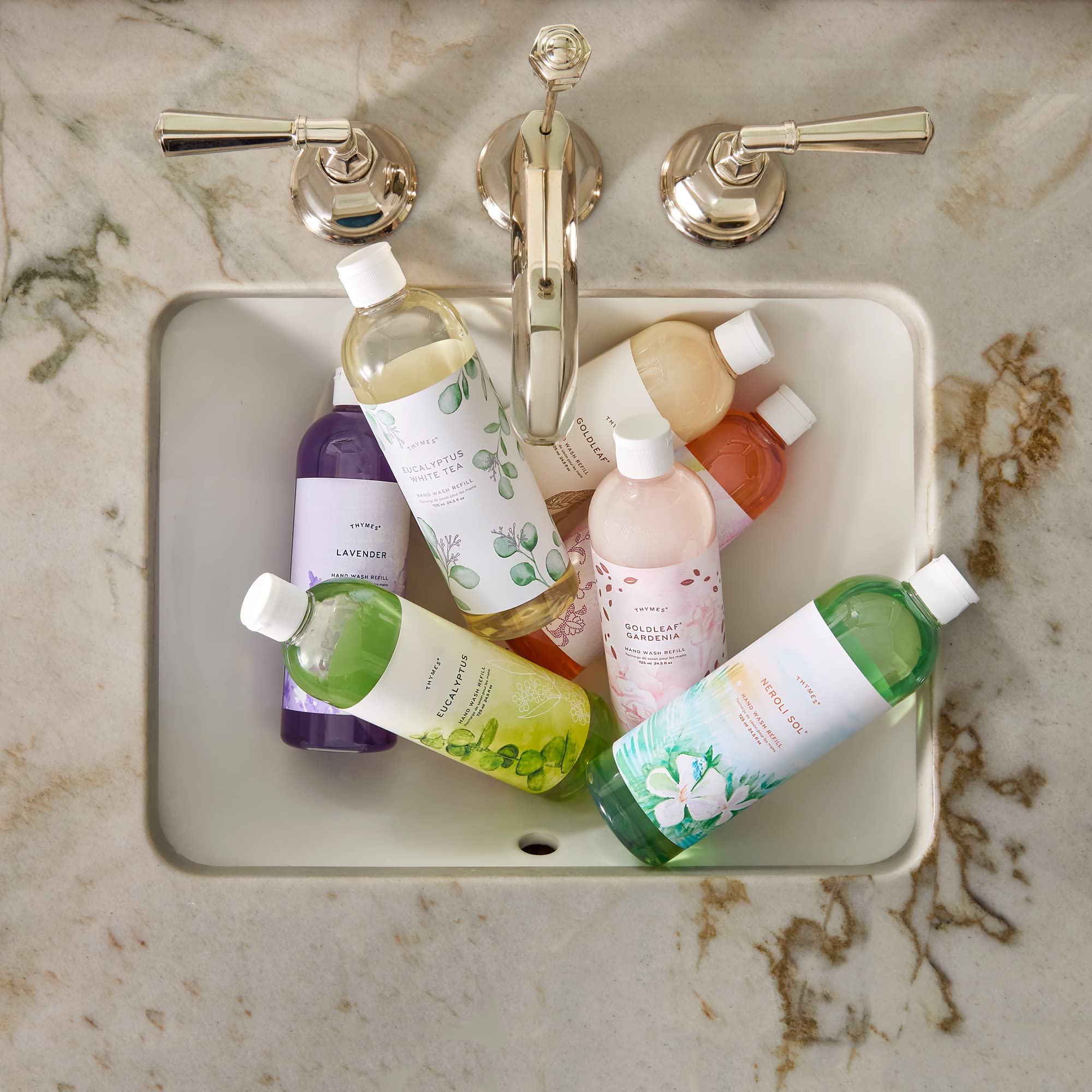Thymes Hand Wash Refill – Mandarin Coriander Citrus, Plant-Based Hydrating Formula